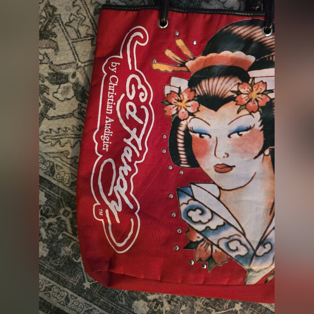 Ed Hardy Y2k Red Tote - Picture 3 of 11